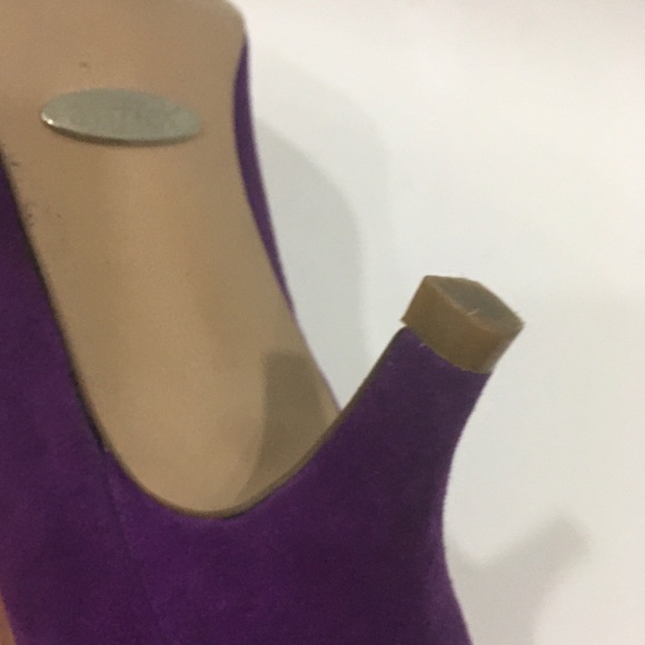 Airflex 'Bingo' Kitten Heels Size 6 Purple Suede - Picture 11 of 11